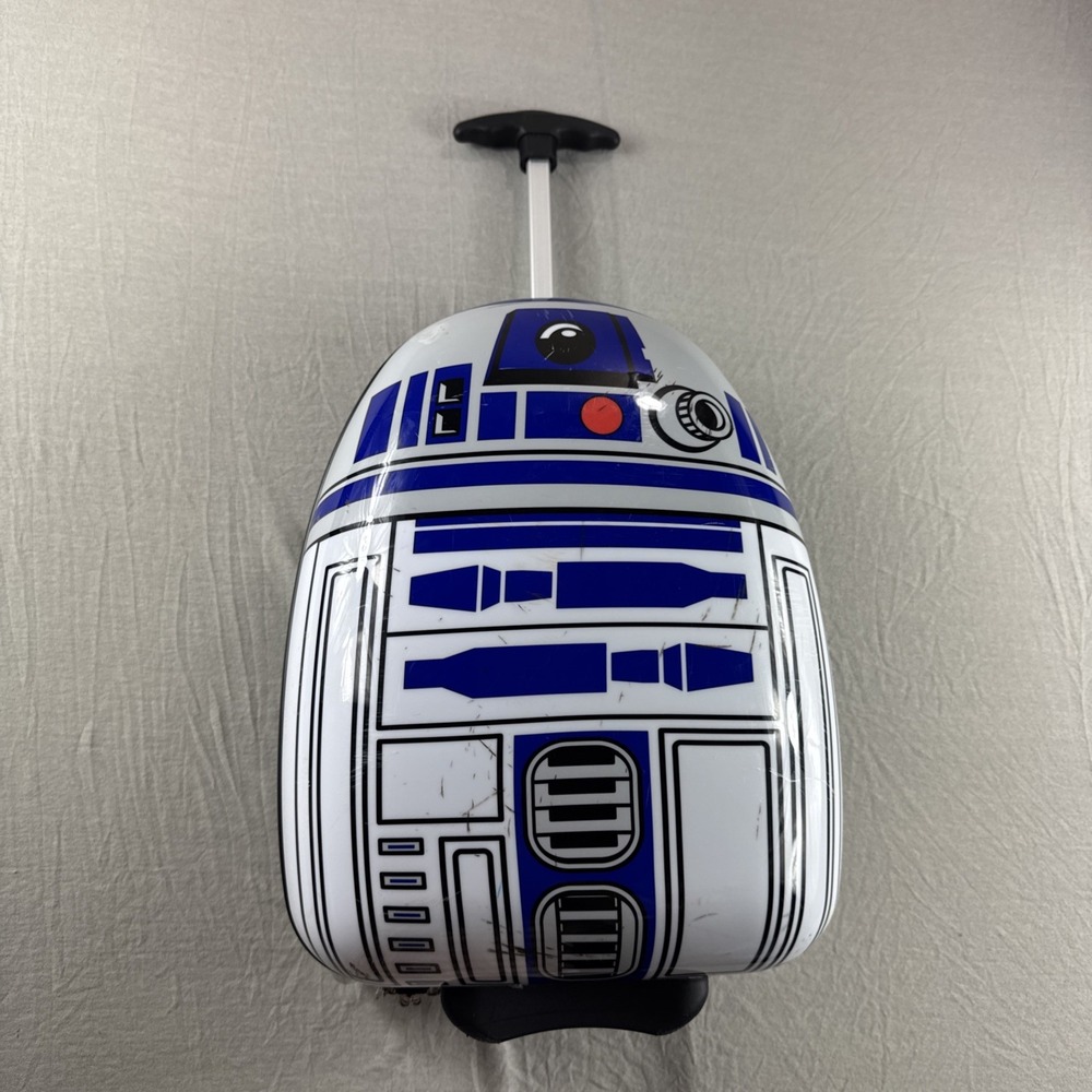 Star Wars R2-D2 Kids Rolling Backpack - White, Blue, Black